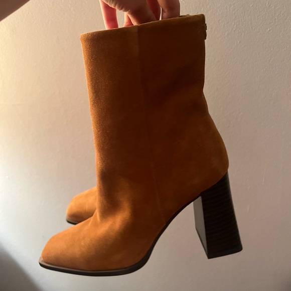 Brown Suede Ankle Boots - Picture 6 of 6